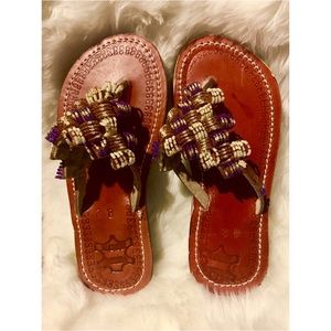 Exquisite Beaded Sandals
